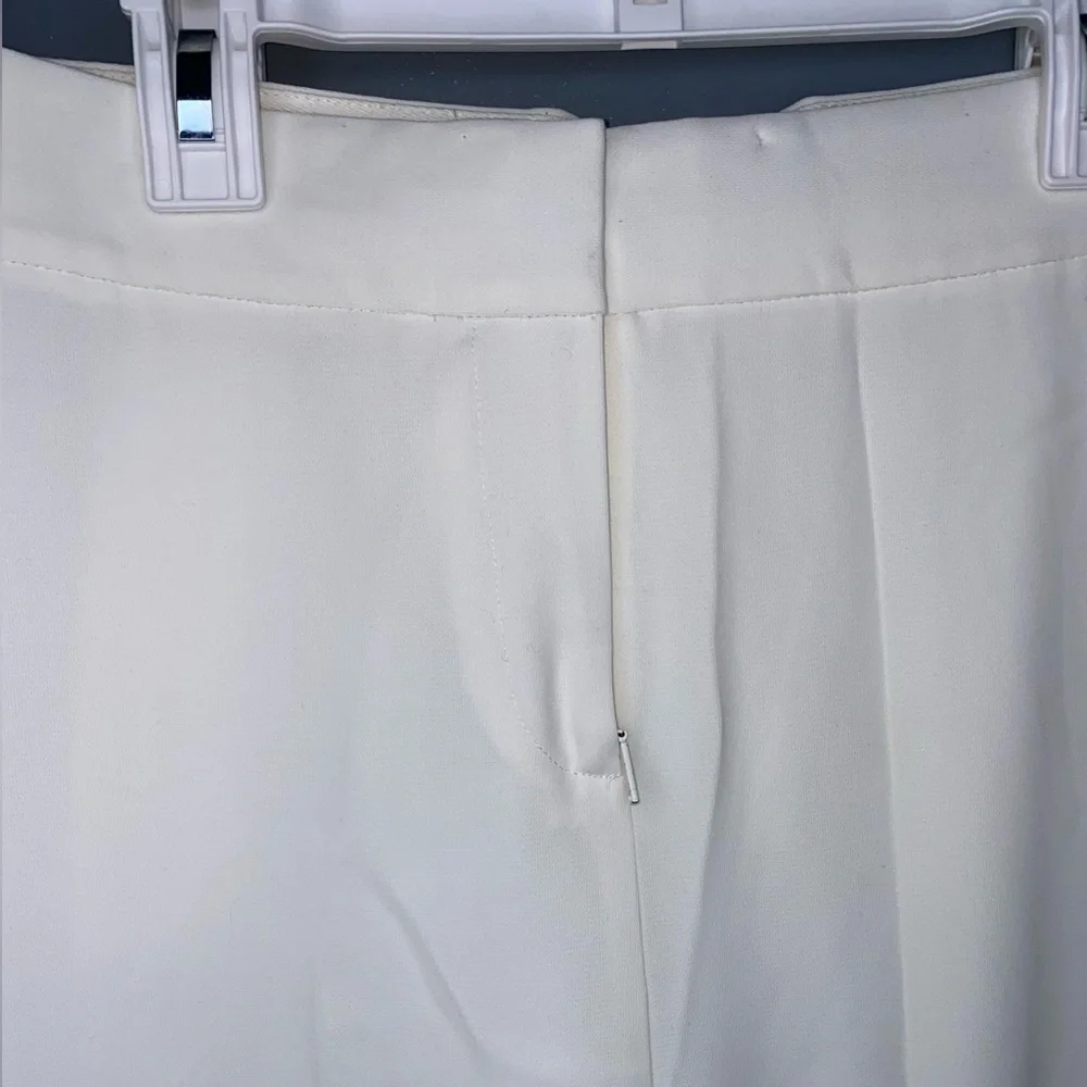 Jason Wu Cream/White Dress Pants/Trousers Capris | Women’s Size US 6 - Picture 4 of 12